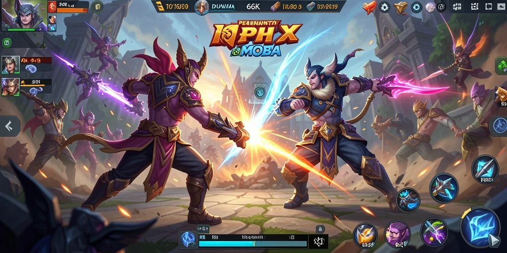 Gameplay seru 66K dengan aksi pertarungan pemain.