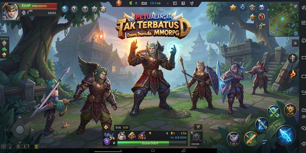 Gameplay seru dalam dunia fantasi MMORPG 6SVIP.
