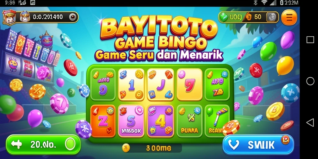 Tampilan menarik permainan Bingo di BAYITOTO.