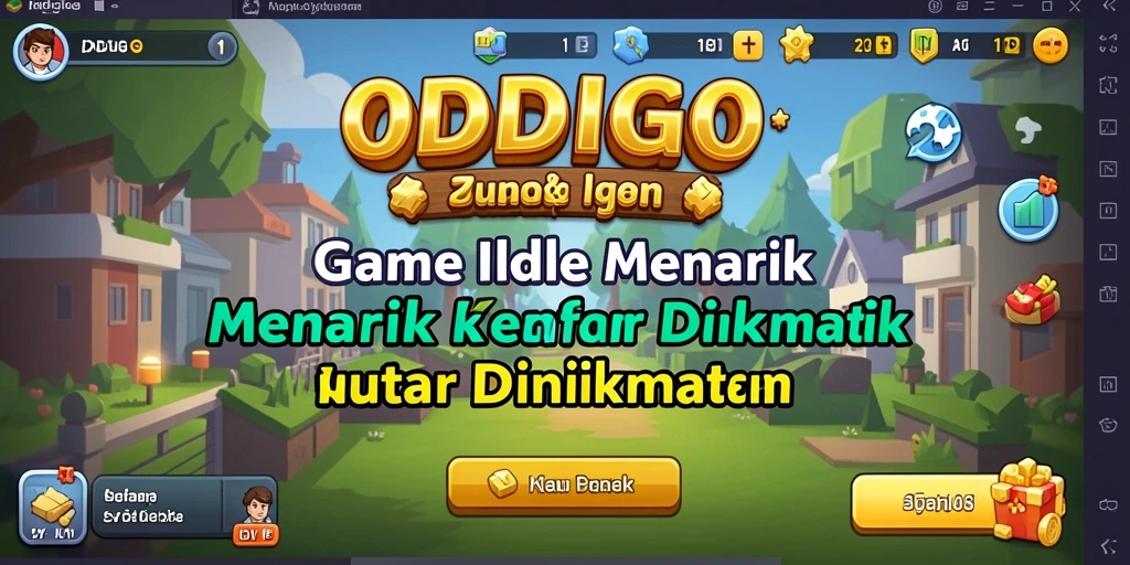 Tampilan gameplay ODDIGO yang mengasyikkan dan penuh warna.