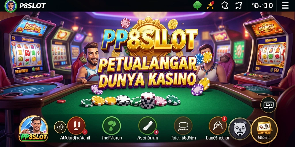 Tampilan gameplay PP8SLOT yang menakjubkan dalam petualangan kasino.