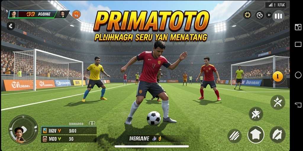 Tampilan gameplay seru dari PRIMATOTO dengan berbagai cabang olahraga.
