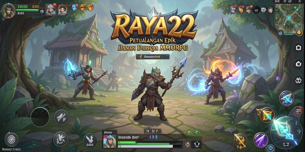 Tampilan gameplay epik dari RAYA22 dalam dunia MMORPG