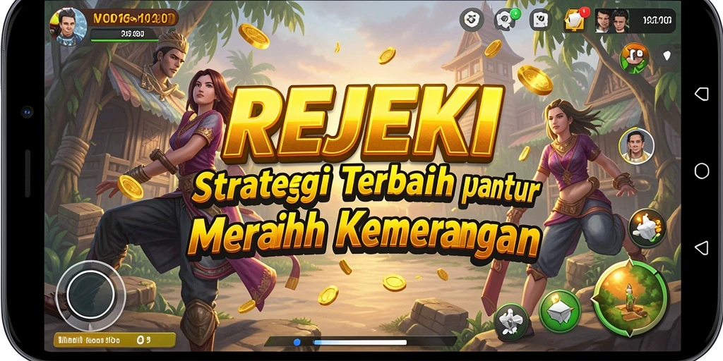 Tampilan gameplay REJEKI dengan elemen strategi yang mendebarkan.