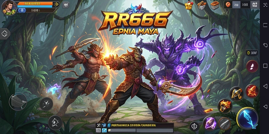 Gameplay menegangkan dalam pertarungan karakter RR666