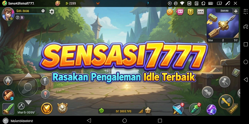 Screenshot gameplay SENSASI777 menampilkan suasana gameplay Idle yang santai.