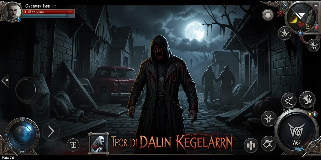 Gameplay W67 menegangkan dengan suasana horror yang mendalam.
