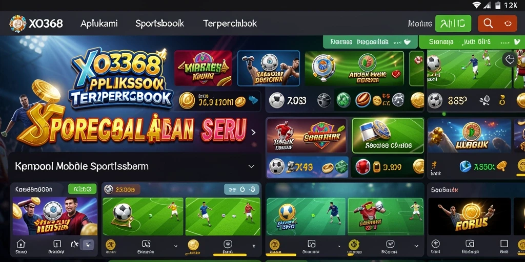 Tampilan screenshot utama <strong>XO368</strong> menunjukkan tampilan antarmuka taruhan olahraga yang intuitif.