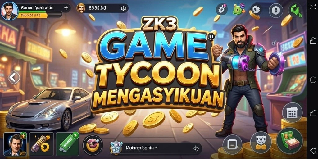 Screenshot ZK3 menampilkan keseruan gameplay Tycoon yang menantang.